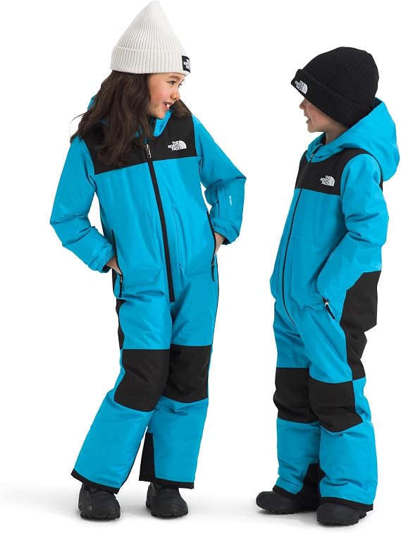 THE NORTH FACE Kids' Freedom Snow Suit | Waterproof & Insulated Ski Suit, Ankle Gaiters, Zip Pockets, Pass Pocket on Sleeve