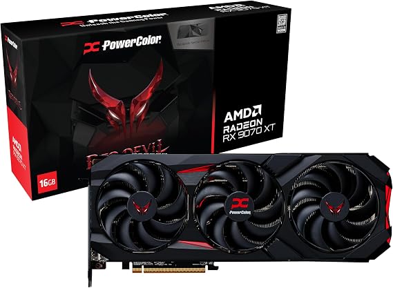 PowerColor Red Devil Radeon Rx 9070 XT Backplate Special Edition AMD Graphics Card