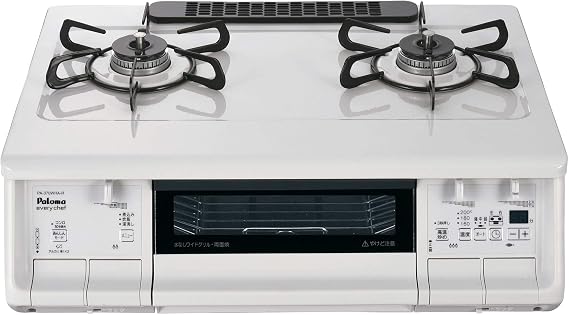 Paloma PA-370WHA Gas Stove Every Chef Series Right Strong Fire/City Gas 13A Natural White