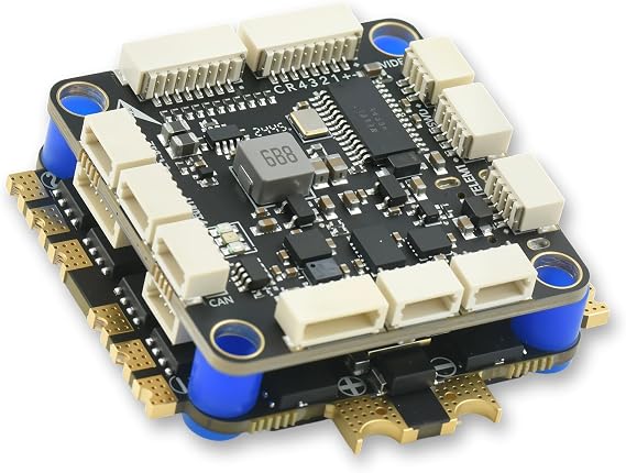 AERO SELFIE H743 Flight Controller with 60A 32 bit ESC 30x30 Stack: Supports 2-6S LiPo, Dual IMU, Compass, Barometer, Compatible with Betaflight, INAV, PX4, Ardupilot for FPV & Racing Drones