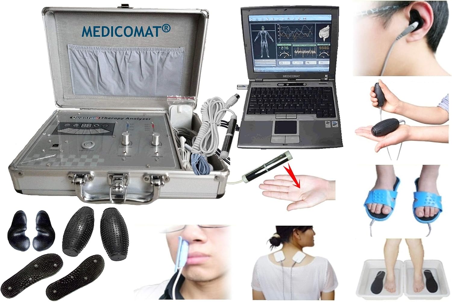 Laser Integrity Analyzer Therapy Computer Program Medicomat29 + J Health Diagnostic Software Wrist Laser Therapeutic Instrument