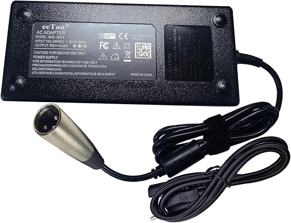 XLR 3Pin 29.4V Charger Compatible with Pride Mobility Jazzy Carbon Electric Wheelchair BAT2200009-P 24V Battery ELE1803474 24BC5000T-4 24BC3500T-4 Power Supply Cord Cable