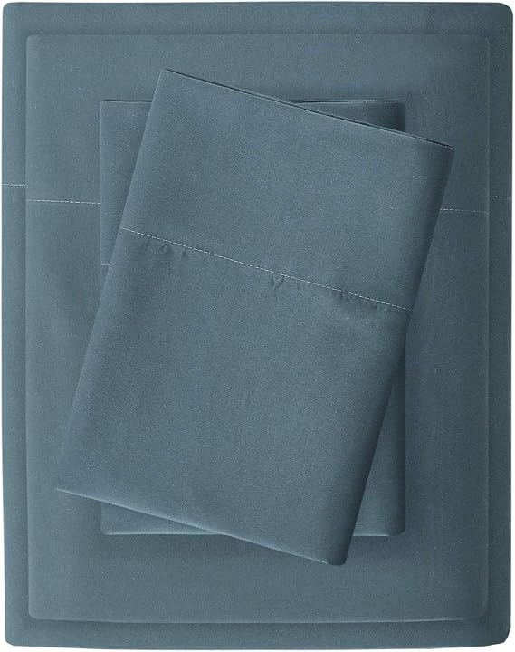 Madison Park 3M Microcell Bed Sheet Set Color Fast, Wrinkle and Stain Resistant, Soft Sheets with 16" Deep Pocket All Season, Cozy Bedding-Set, Matching Pillow Case, Twin XL, Teal, 3 Piece