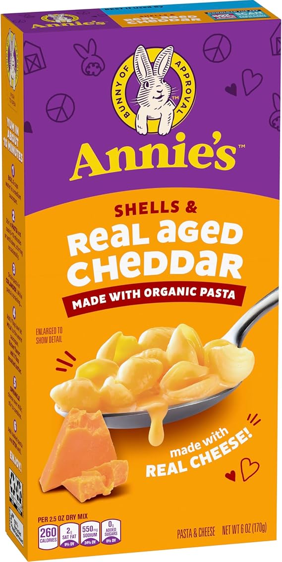 Annie's Macaroni & Cheese Shells & Aged Cheddar 6 oz