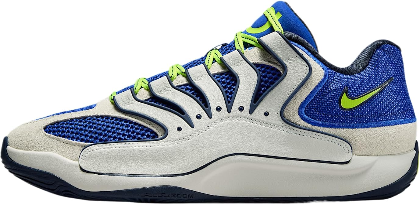 Nike KD18 Smart City Basketball Shoes (Hyper Royal/Sail/Neon Yellow) Size 12