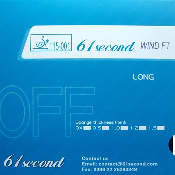 Wind FT Long Pips Out Table Tennis Rubber Sheet Topsheet OX