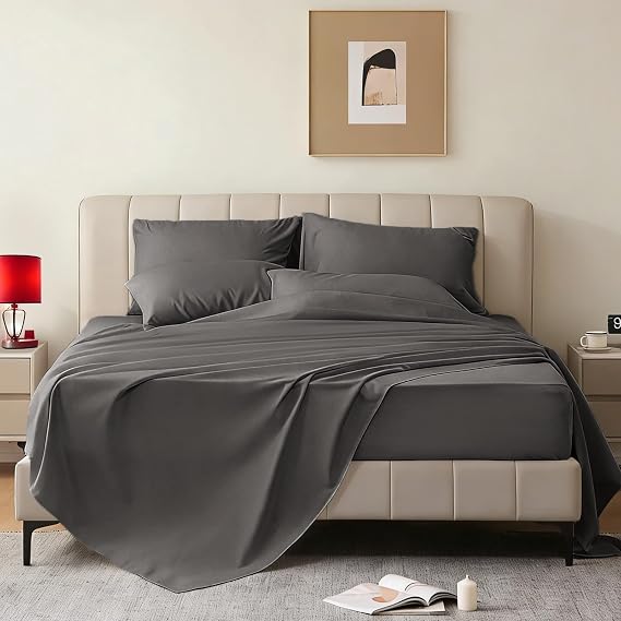Queen Size 6 Piece Sheet Set - Oeko-Tex Bed Sheet Set