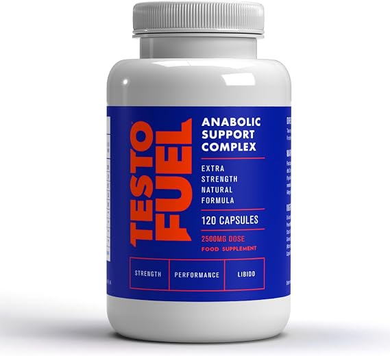 TestoFuel 120 T-Booster Pills - Test Booster for Men - 100% Natural Ingredients - Contributes to Normal Testosterone Levels & Muscle - Vitamin, Fenugreek & Magnesium Booster - UK Made Pro Supplement