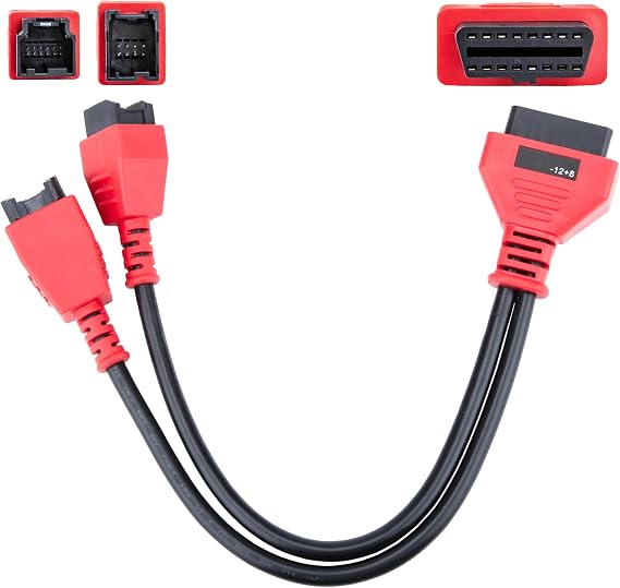ecocstm 12+8 Pin Connector to OBD2 Adapter, Secutiry Gateway Bypass Cable