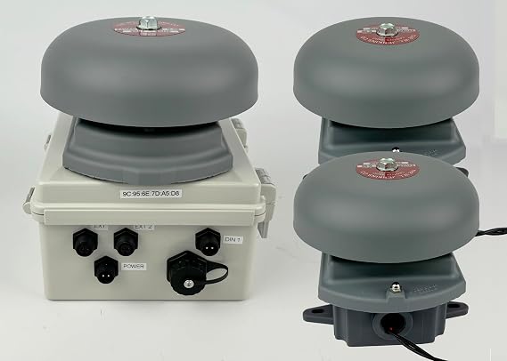 KL-E2M IP Break Bell System, 3 Bells, Web-Based Scheduling