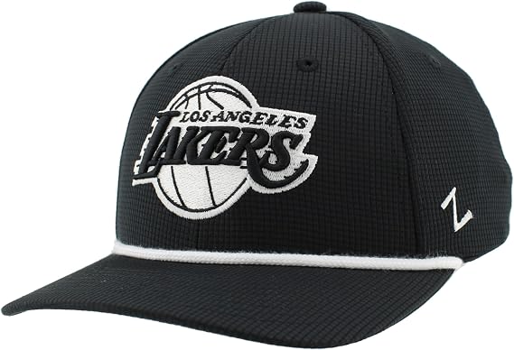 ZHATS NBA Unisex-Adult NBA Officially Licensed Rope Hat Snapback Backspin Contrast Black
