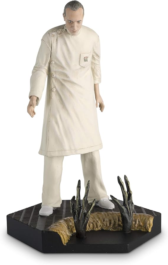 Alien Vs Predator Dr. Gediman Statue with Collector Magazine #42, Multicolor