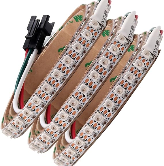 Addressable Waterproof Flexible LED Strip Tape Lights SK6812 Mini 3535 144LEDs/m DC5V(2M, Waterproof IP67)