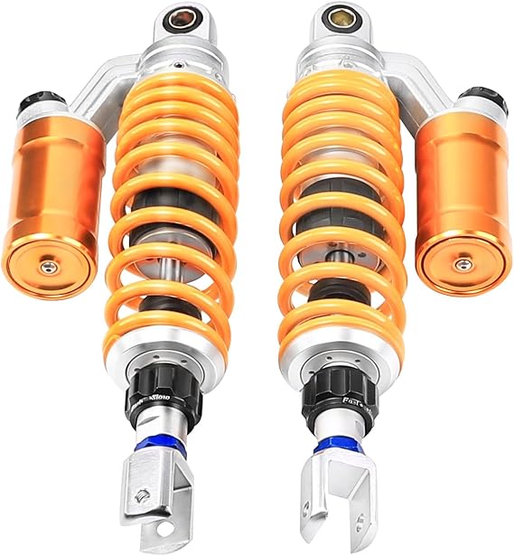 2pcs 12.5" 320mm Motorcycle Rear Air Shock Absorber Suspension Clevis End for For ATV Go Kart Quad Buggy Golf Cart Dirt Pit Sport Bike Scooter Monkey Mini Trail