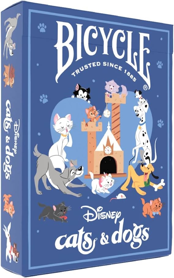 Bicycle Disney Cats and Dogs Playing Cards Lady Tramp Chesire 1 Deck