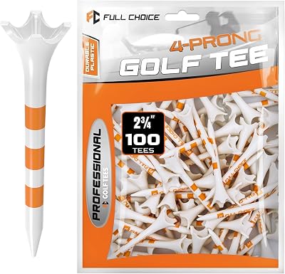60100 Pack Plastic Golf Tees 2-34or 3-14, Enhanced Durability & Stability, Designed to Reduce Friction and Side Spin