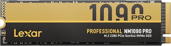 Lexar 2TB NM1090 PRO NVMe SSD, 14,000/13,000 MB/s, M.2 2280, PCIe Gen 5