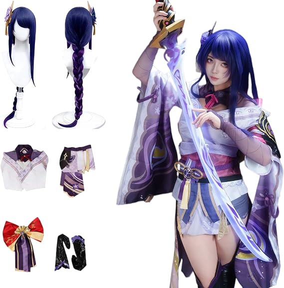 Genshin Impact Cosplay Zhongli Raiden Ei Lumine Nahida Raiden Adult Cosplay Costume for Women Men Outfits Rated 16+