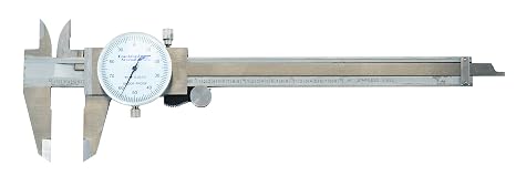Frankford Arsenal Stainless Steel Dial Caliper with Case for Reloading,silver