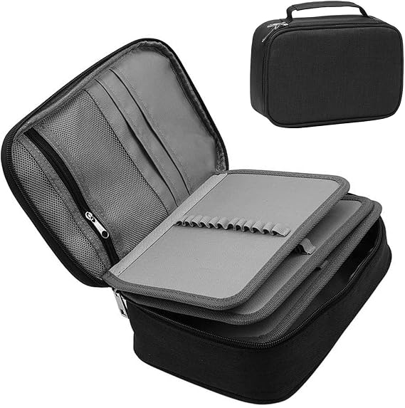 Large Pencil Case,72 Slots Multi-Functional Large Capacity Pens Case(Black) | Multi-Layer Detachable Pen Bag, Cationic Material Hard-wearing and Durable, Pencil Cases for School Office Art Craft