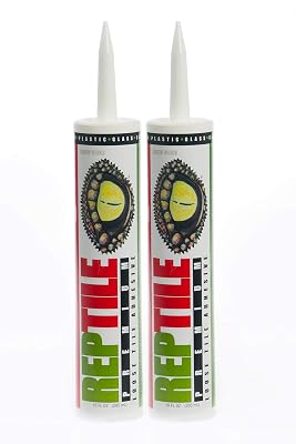 REPTILE Premium Loose Tile & Wood Floor Repair Adhesive 10.6 oz Tube Set of 2-Order and Ship Above 40 Degrees F