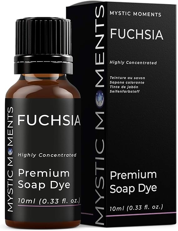 Mystic Moments | Fuchsia - Highly Concentrated Soap Dye 10ml | Perfect for Soap Making, Creams and Lotions