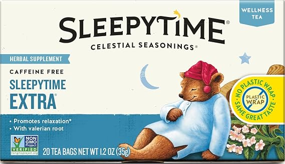Celestial Seasonings Sleepytime Extra Herbal Tea, 20 Tea Bags Box
