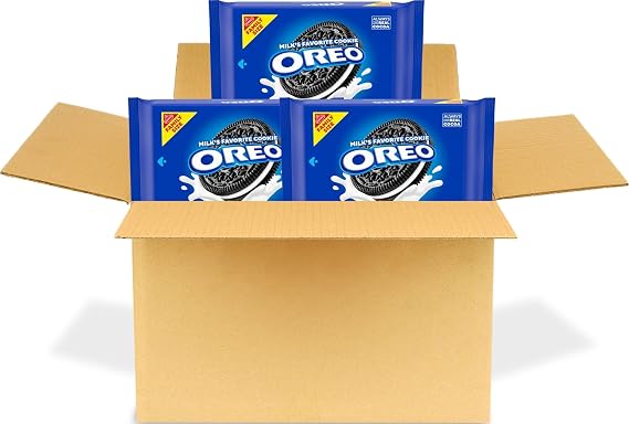 OREO Chocolate Sandwich Cookies, Family Size, 3 Packs | Always made with Real Cocoa, Certified Kosher
