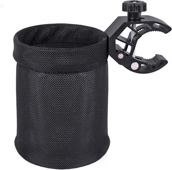 UNIGT Motorcycle ATV Cup Holder with 0.6"-1.75" Alligator Clamp, 32oz