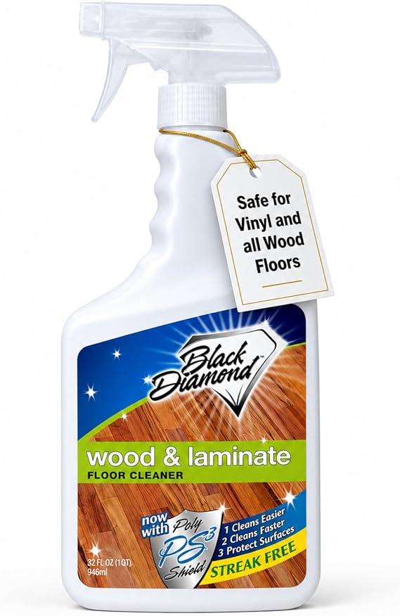 Wood & Laminate Floor Cleaner - Vinyl Floor Cleaner, 1 Quart