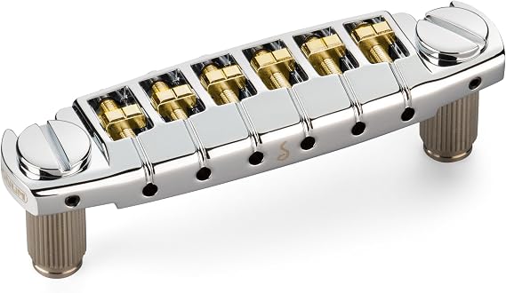Schaller Signum Electric Guitar Bridge, Chrome (350200)