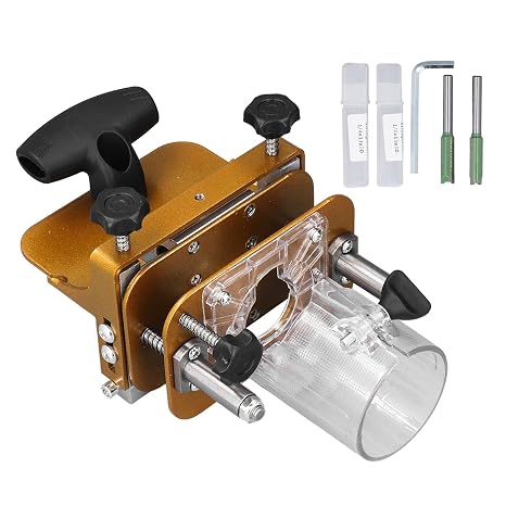 Mortise and Tenon Jig, Easy to Use Stainless Steel Compact Router Mortising Jig for Wood Projects