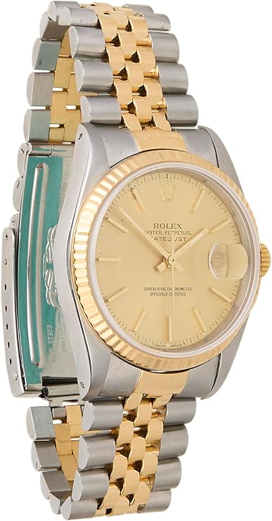 Pre-loved Stainless Steel Datejust Champagne Dial 16233 36mm, Gold