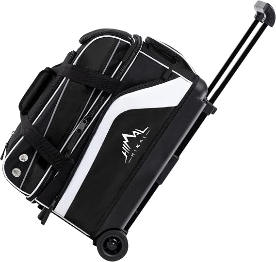 GoHimal Double Roller Bowling Bag, Shoe Compartment, Upgraded Fabric