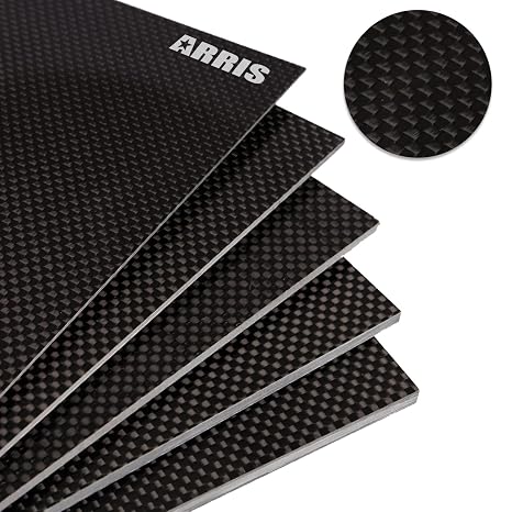ARRIS 3K Carbon Fiber Sheet 200X300X2.0MM Plain Glossy Plate