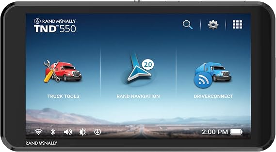 Rand McNally TND 550 5-inch GPS Truck Navigator with Industry's Best Custom Trucking Routes, Rand Navigation 2.0, Download 2025 Maps