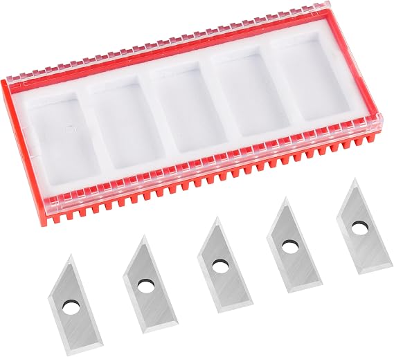 60 Degree Carbide Inserts for BINSTAK-B2301-1/4 Shank 60-Deg V Groove Router Bit - 5 PCS