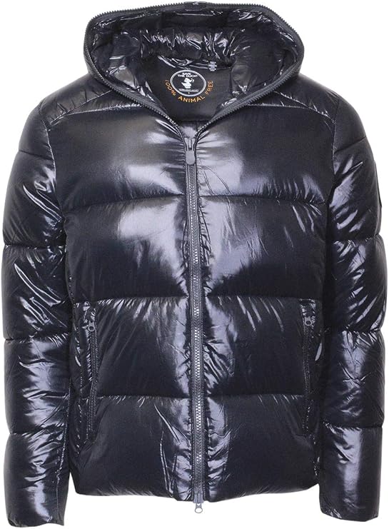 Save The Duck Hooded Luck Puffer Jacket Men's Windproof Zip Front