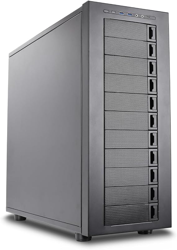 Rosewill Thor NAS - Full Tower Workstation Server Chassis | Supports up to 11 x 3.5 HDD or 13 x 2.5 SSD | E-ATX Compatible | 1 x 140mm PWM Fan | USB 3.2 Type-C | AI Servers & DIY NAS