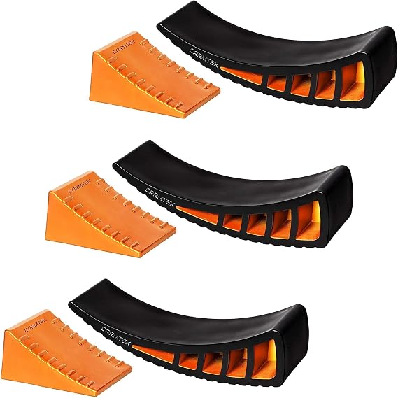 CARMTEK Camper Leveler Kit - Curved RV Levelers - 3 Pack