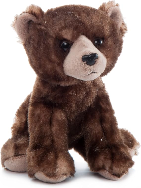The Petting Zoo Brown Bear Stuffed Animal Plushie, Babiez, Kids Gifts, 6 in