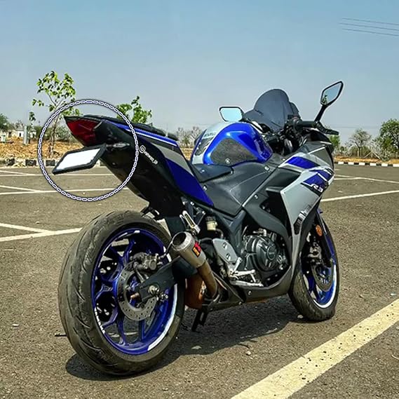 Motoaggrandize Tail Tidy | License plate holder for Yama R3 | Colour: Matte Black