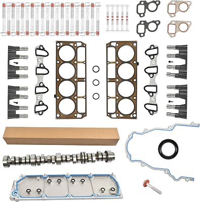 Non AFM DOD Disable Kit with Camshaft, Lifters and 5.3 Head Gasket Set for 2007-2013 Chevy Silverado Tahoe GMC Sierra 5.3L Truck SUV
