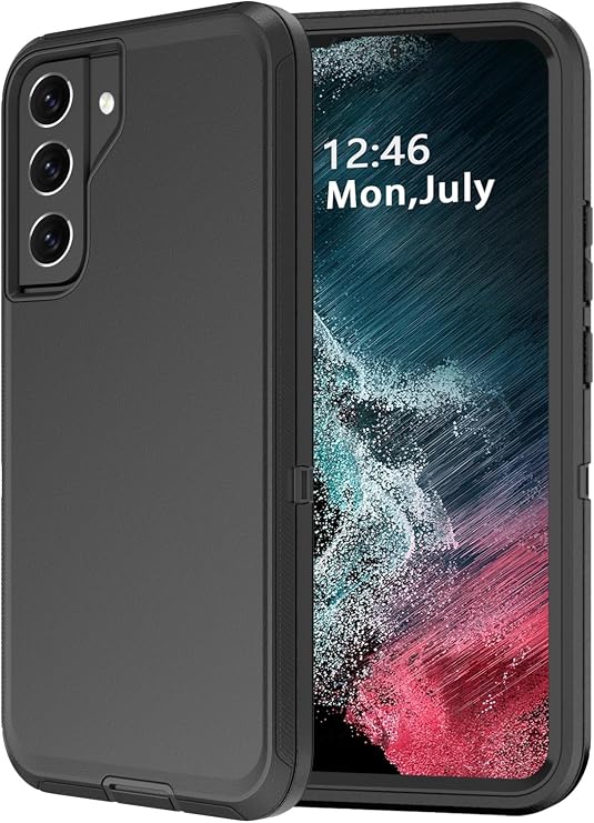 for Samsung Galaxy S22 Case,Shockproof Dropproof Dustproof Galaxy S22 Case,Heavy Duty Protective for Samsung S22 Case, 6.1 Inch (Black)
