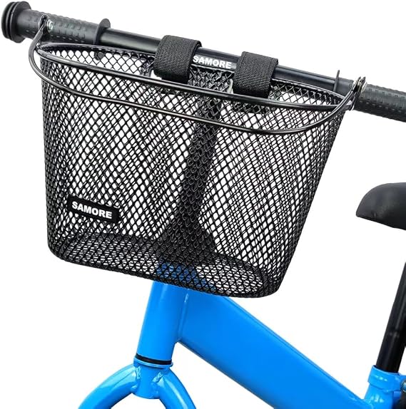 SAMORE Kids Bike Basket with Handle