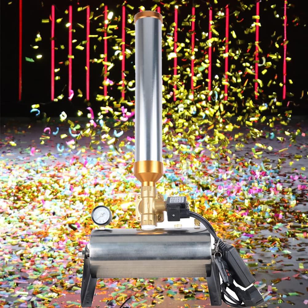 2pcs Professional Confetti Launcher Cannon Machine with Remote Control Confetti Machine Stage Effect Machine for Concerts Stage Weddings Parties and