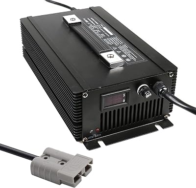 1500W Car Battery Charger,12V24V36V48V60V72V Lead-Acid Batteries Chargers,Forklift Battery Charger,with Anderson Plug,Battery MaintainerSize:120A,Color:48V25a