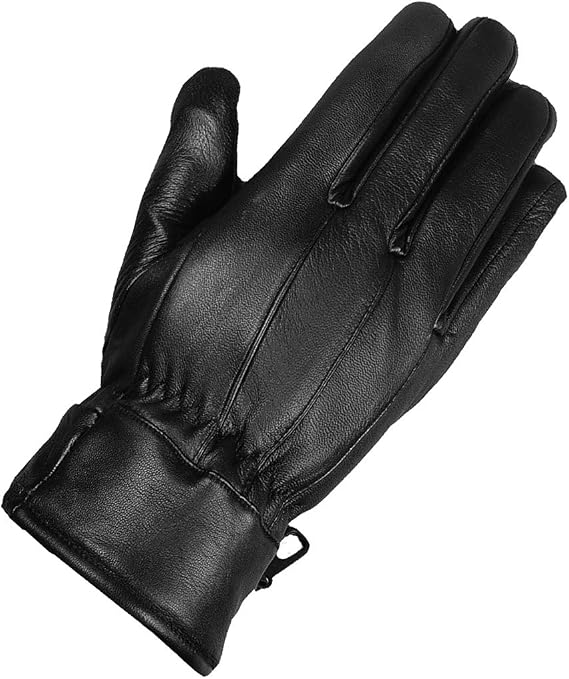 Jackets 4 Bikes Men's Premium Lambskin Leather Winter Driving Dress Gloves Thermal lined