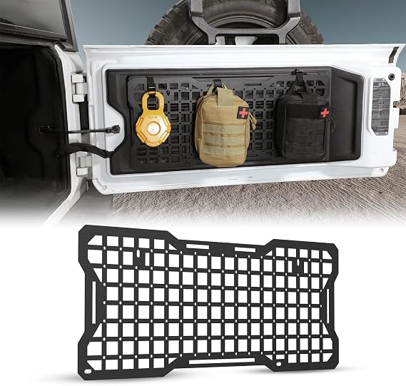 Tailgate Molle Storage Panel, Compatible with JEEP 2018-2026 Wrangler JL