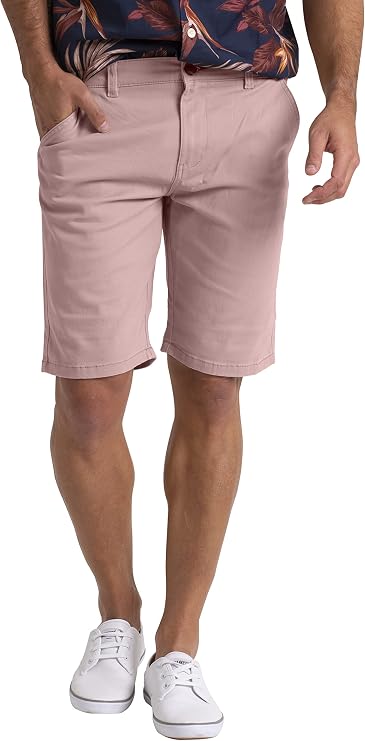 WESTACE Mens Chino Half Pants Slim Fit Classic Casual 100% 100% Cotton Flat Front Golf Beach Summer - USA Size 30W-40W